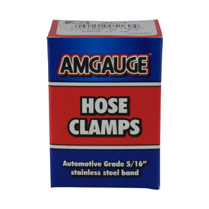 Amgauge Part Stainless Steel Hose Clamps (6-16mm) 1/4"-5/8" 10 Pack