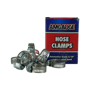 Amgauge Part Stainless Steel Hose Clamps (8-22mm) 5/16"-7/8" 10 Pack