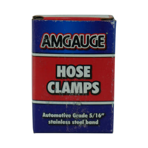 Amgauge Part Stainless Steel Hose Clamps (8-22mm) 5/16"-7/8" 10 Pack