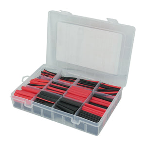 HeatShrink Tubing Assortment Red & Black 560 Piece