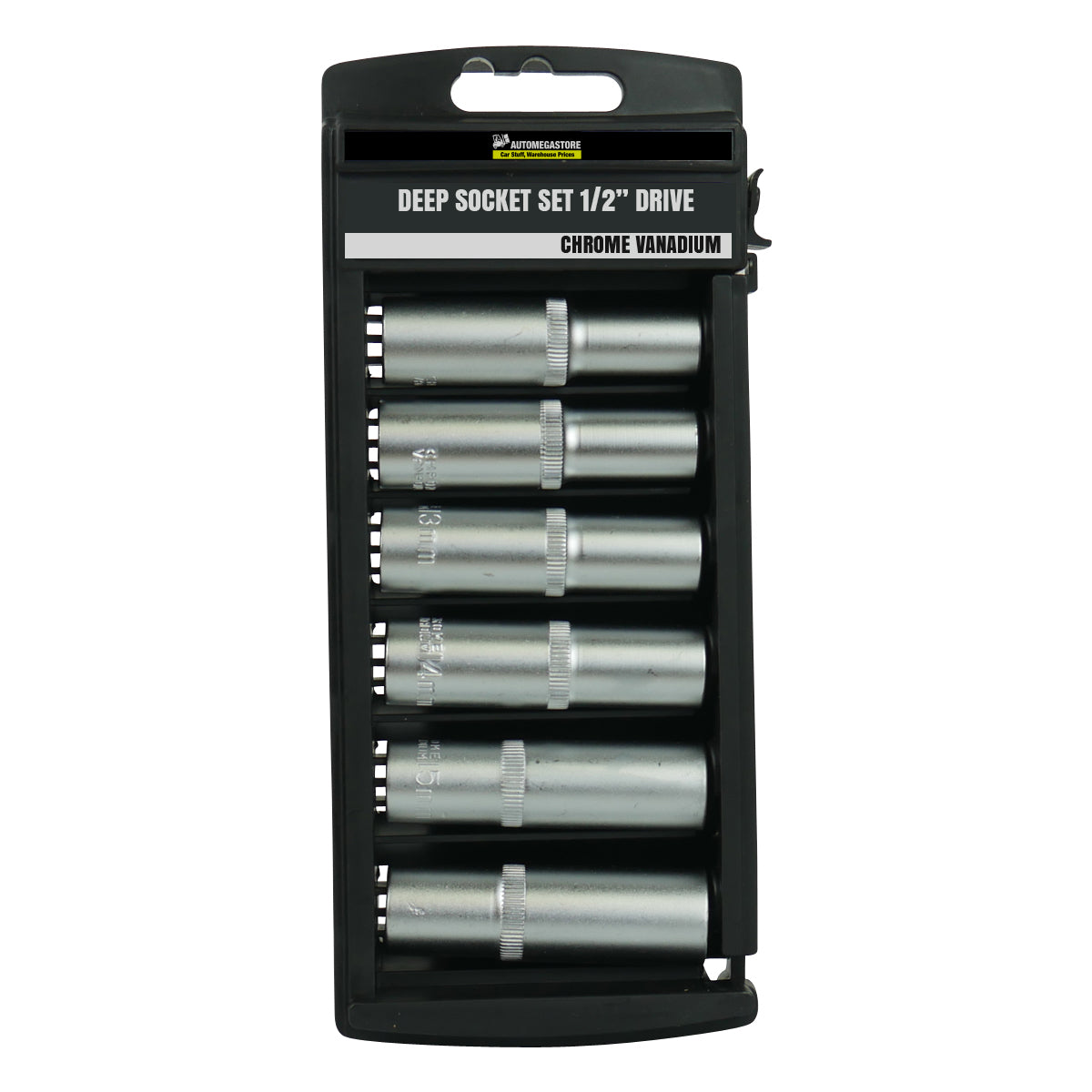 Deep Socket Set 1/2" Drive Metric  11-17mm 6 Piece