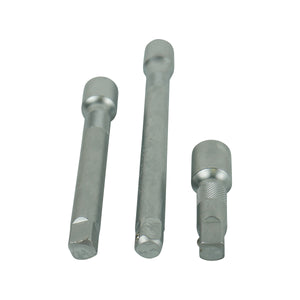 Socket Extension Bar Set 1/2" Drive 3 Piece 3", 6", 8"