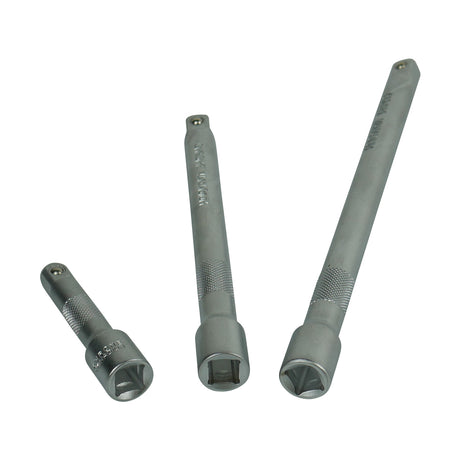 Socket Extension Bar Set 3/8" Drive 3 Piece 3", 6", 8"