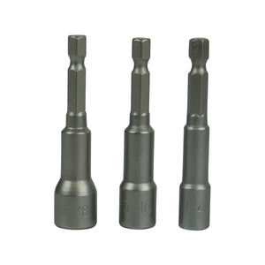 Magnetic Nut Power Driver Bits 3 Piece Set