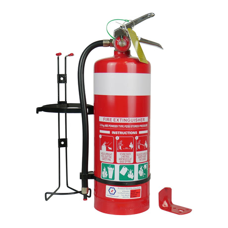 2.5KG ABE Powder Type Fire Extinguisher with Metal Mounting Bracket