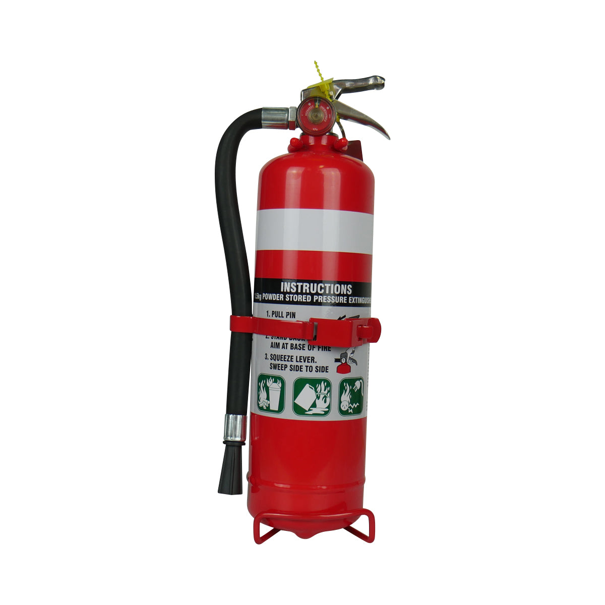 1.5KG ABE Powder Type Fire Extinguisher with Metal Mounting Bracket