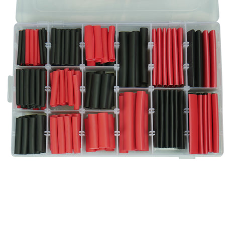 HeatShrink Assortment Red & Black Dual Wall 254 Piece