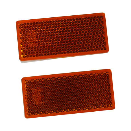 Amber Reflector 2 Pack 70mm x 28mm