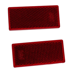 Red Reflector 2 Pack – 70mm x 30mm