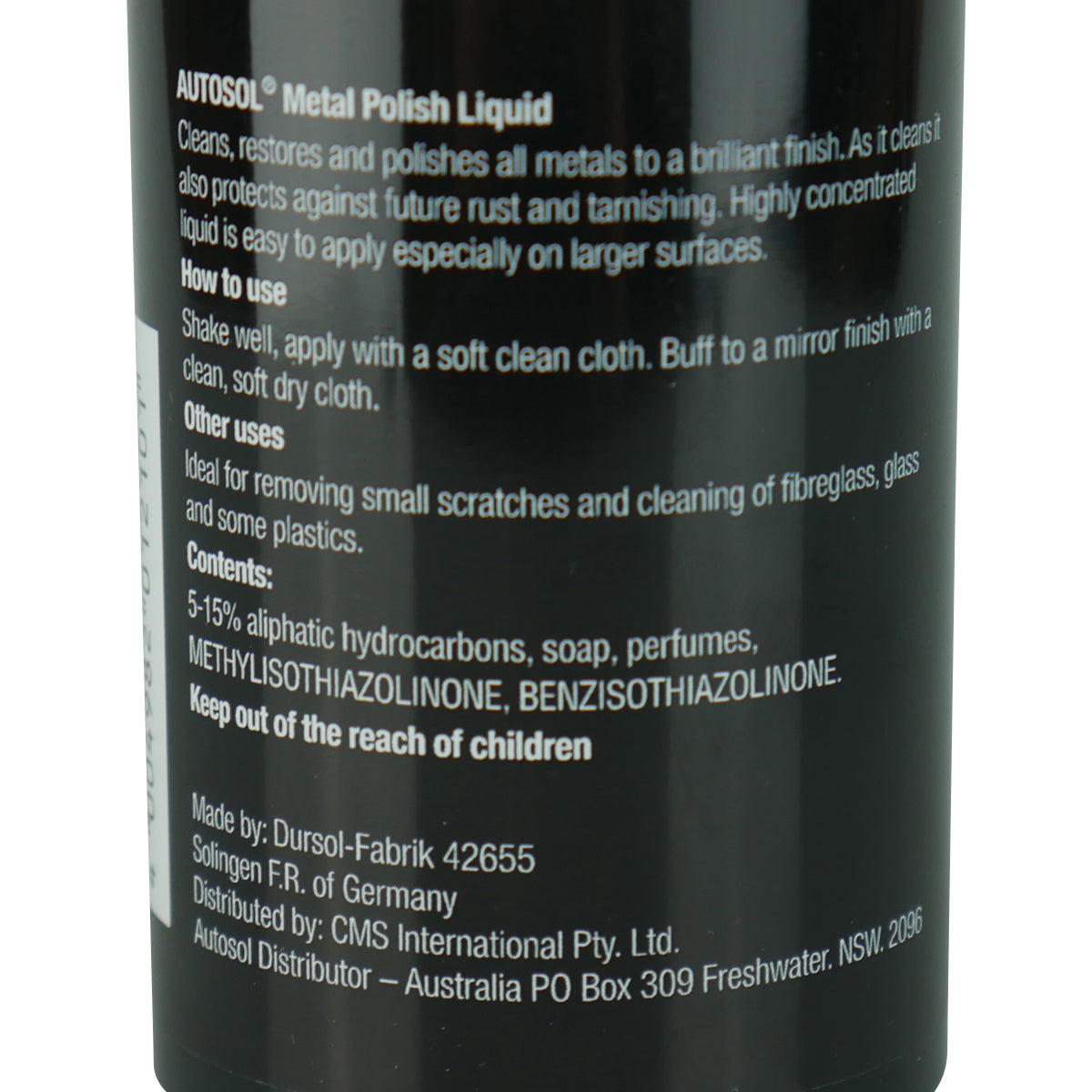 Autosol Metal Polish Liquid 250mL