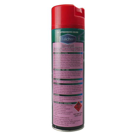 Balchan Professional Survey Marking Paint Brilliant Red 350g