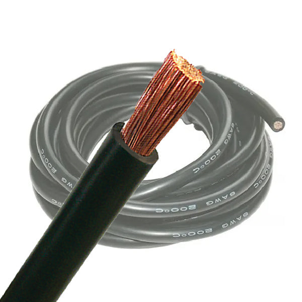 4 B&S Single Core Battery Cable - Black & Red - Various Lengths