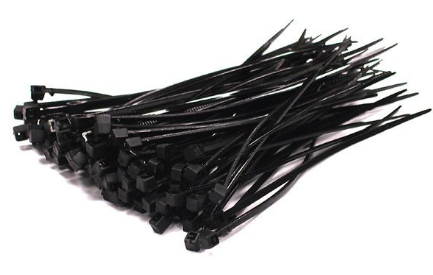 Cable Ties 160mm x 2.5mm Black | Bag of 100