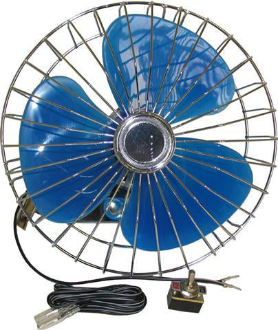 12 Volt Oscillating Automotive Fan For Cars, Trucks & Buses