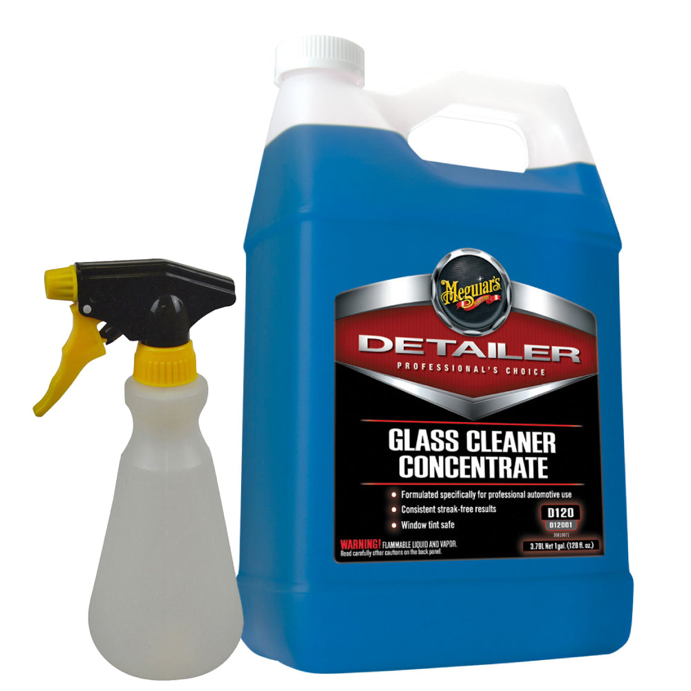 Meguiars D12001 Glass Cleaner Concentrate 3.8L + Spray Bottle