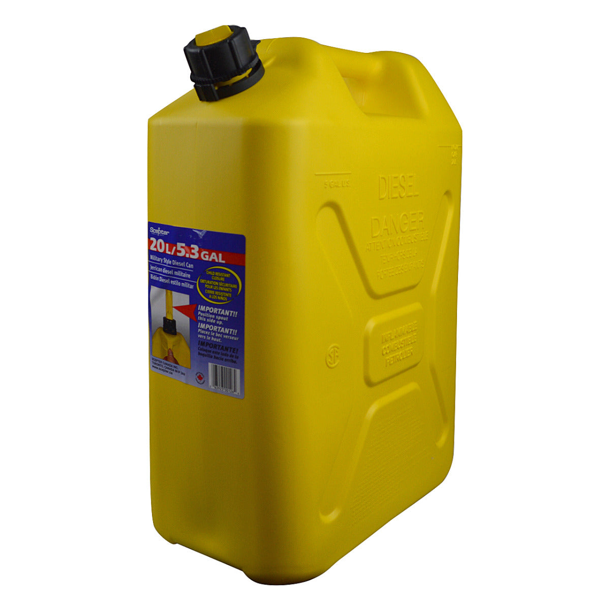 Scepter Diesel Upright Fuel Jerry Can 20L