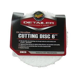 Meguiars DA Microfiber 6 Inch Cutting Disc 2 Pack