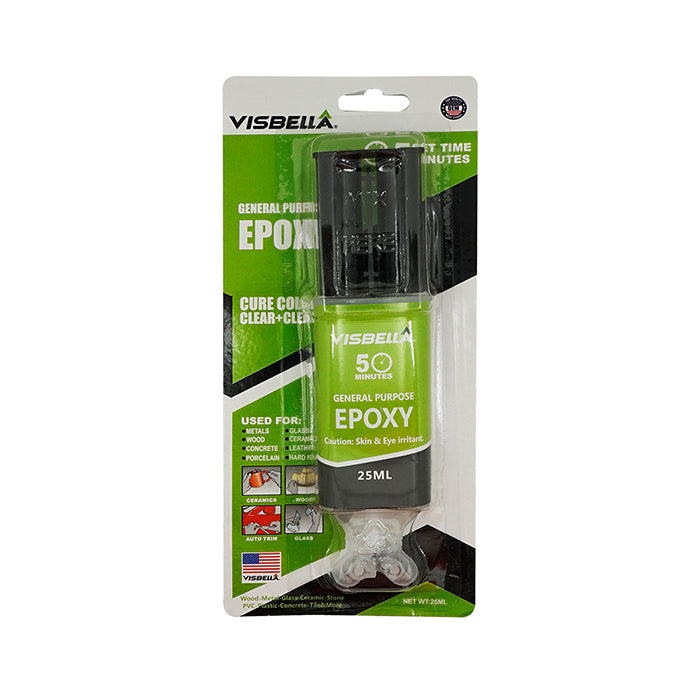 Visbella Epoxy Glue 25mL Syringe Clear 5 Minutes