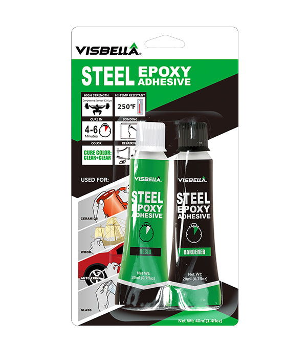 Visbella Epoxy Glue 5 Minutes Clear 2X20mL Tubes