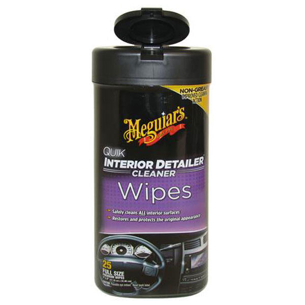 Meguiars Quik Interior Detailer Wipes 25 Wipes