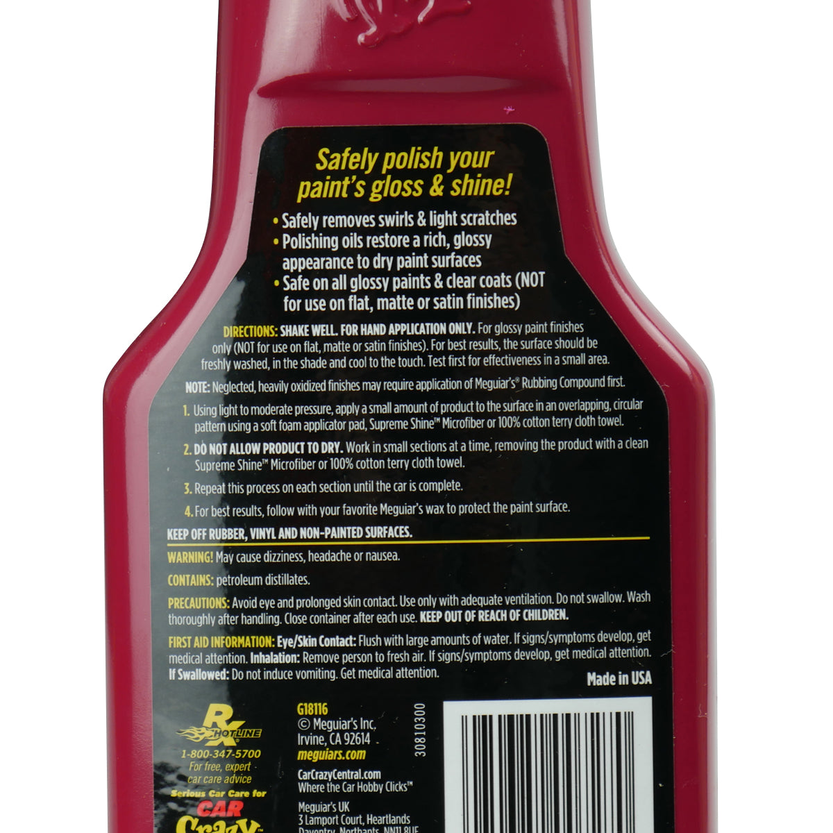 Meguiars Clear Coat Safe Polishing Compound Liquid 473mL