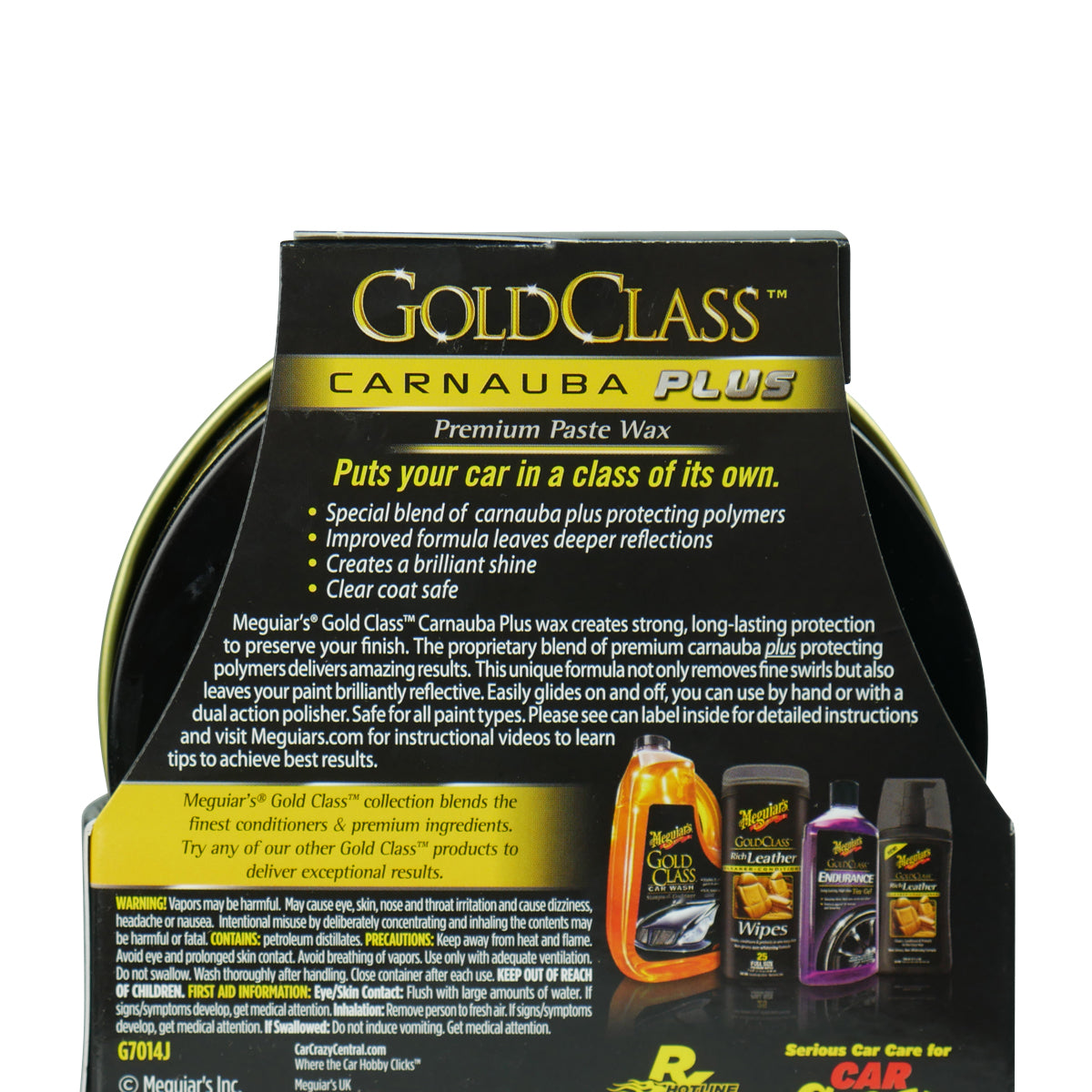 Meguiars Gold Class Carnauba Plus Premium Paste Wax 311g