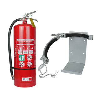 9L Air/Water Fire Extinguisher with Metal Wall Bracket Clip Release