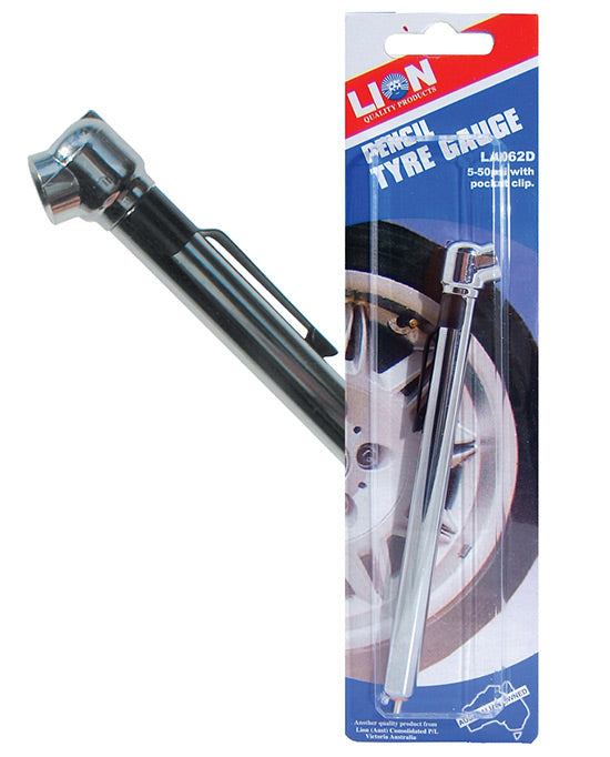 Lion Pencil Tyre Gauge (5-50 Psi)