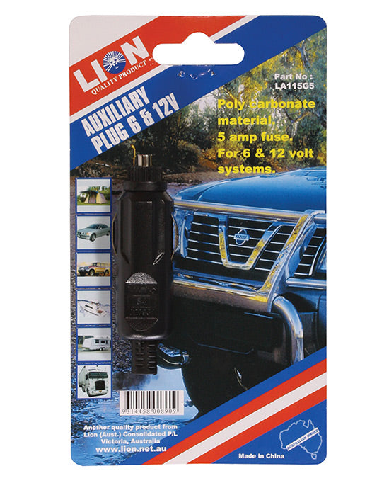 Lion Auxiliary Accessory Plug 6 & 12V