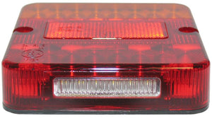 Led 12V Trailer Light Square 3 In 1