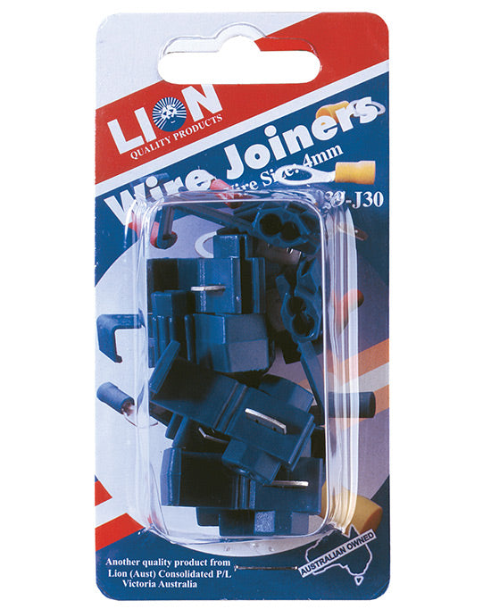 Lion Wire Joiners KS30 Blue 3-4mm 10pc