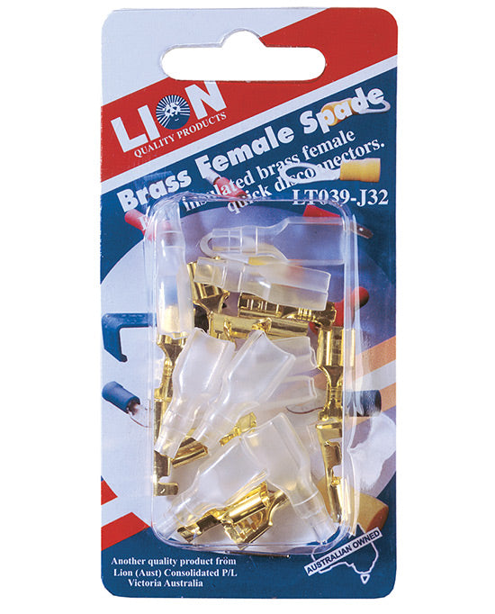 Lion Brass Female Blades & Covers Insulated 20pc