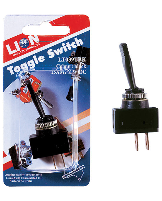 Lion Toggle Switch Black 12V 15A