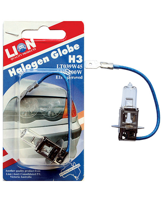 Lion Quartz Halogen Globe H3 12V 100W 1pc