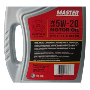 Master Pro Tech Sae 5W-20 Synthetic Blend Motor Oil 4.73L