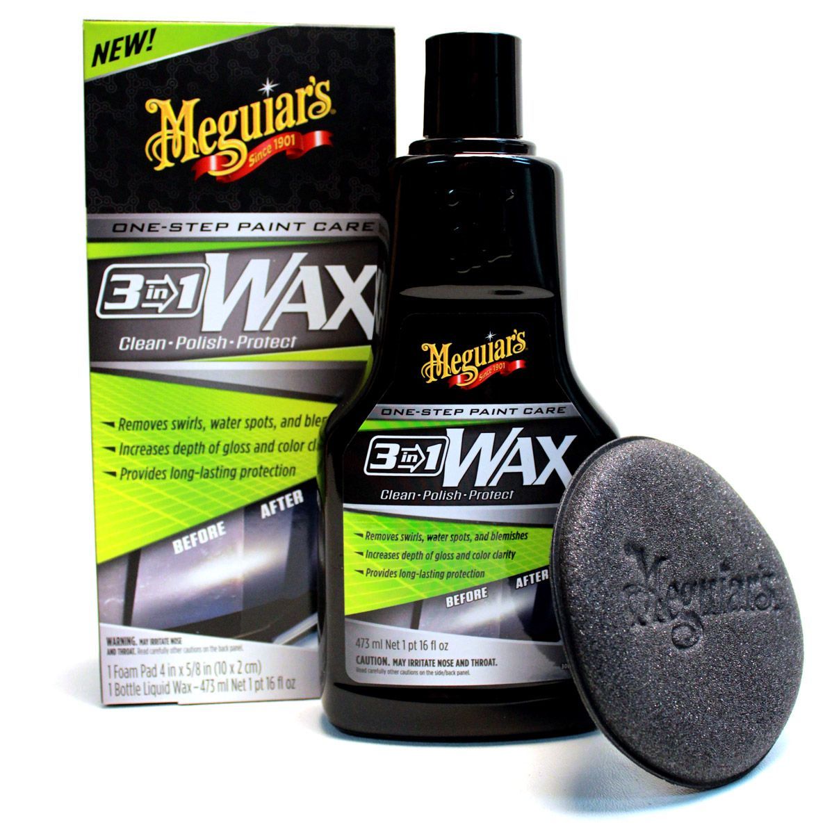 Meguiars 3 in 1 Wax Clean/Polish/Protect 454g