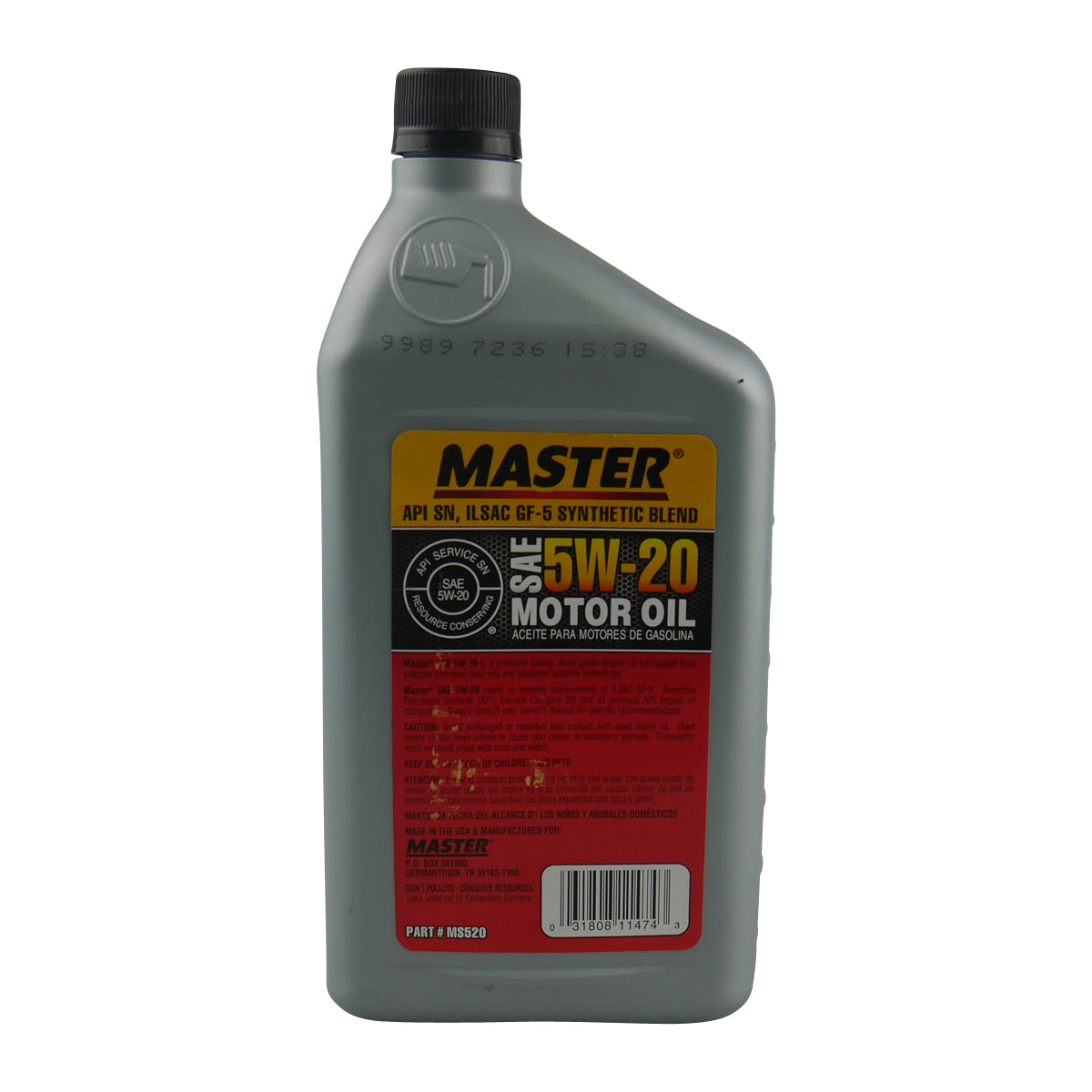 Master Pro Tech Sae 5W-20 Synthetic Blend Motor Oil 946ml