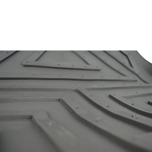 4WD Mud Mat Rubber Car Floor Mats Black Front & Rear 4 Piece