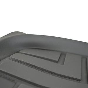 4WD Mud Mat Rubber Car Floor Mats Black Front 2 Piece