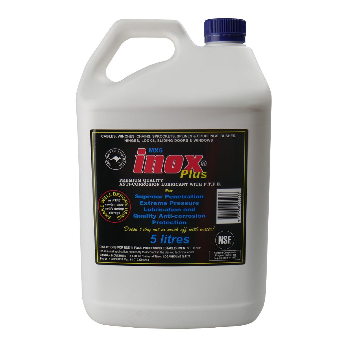 Inox MX5 Lubricant 5L + Spray Free Bottle