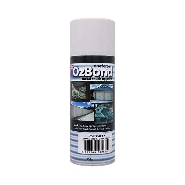 Ozbond Metal Paint 300g Gull Grey/Shale Grey