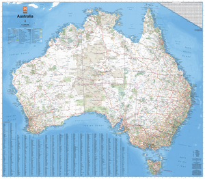 Hema Australia Large Map 12th Edition