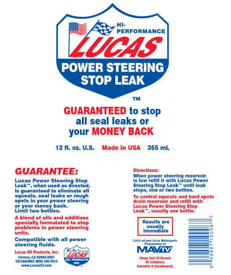 Lucas Power Steering Stop Leak 355ml