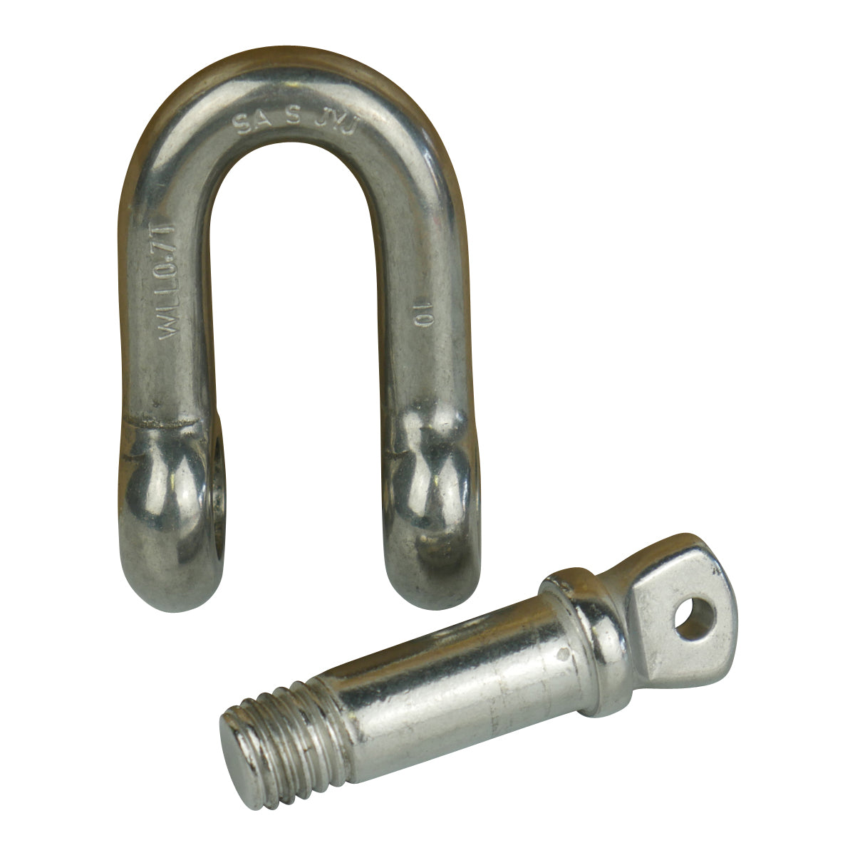 D Shackle Rated 10mm 700KG Marine Grade Stainless Steel