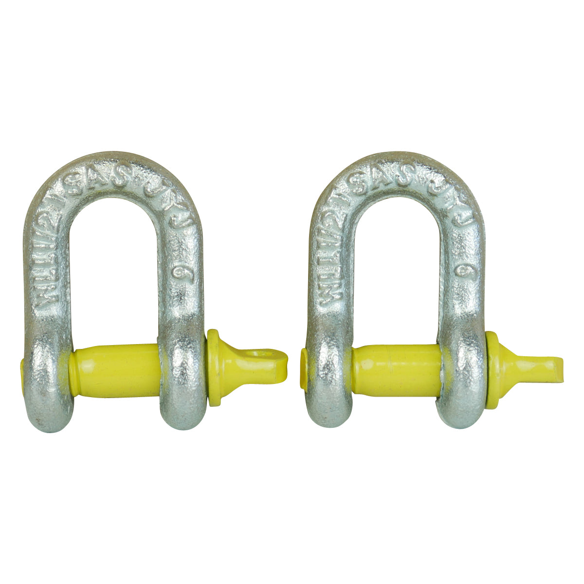 D Shackle 6mm 500kg Rated 2 Pack