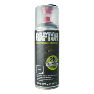 Raptor 2K Bedliner Aerosol Spray – Black or White 400mL