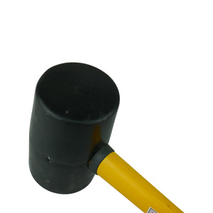 32Oz 980G Rubber Mallet With A Fiberglass Handle