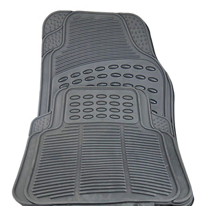 Universal Rubber Car Mats Black 4 Pack