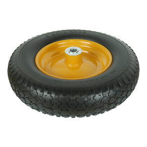 Solid Rubber NO Flat Wheels With Metal Rims - Various Sizes