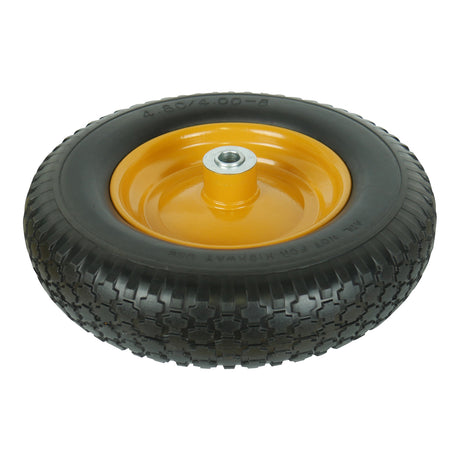 Solid Rubber NO Flat Wheels With Metal Rims - Various Sizes